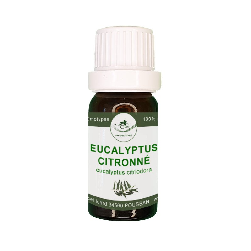 Huile Essentielle Eucalyptus Citronné Bio* 100% Pure & Naturelle Contenance  10ml