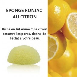 ÉPONGE KONJAC AU CITRON