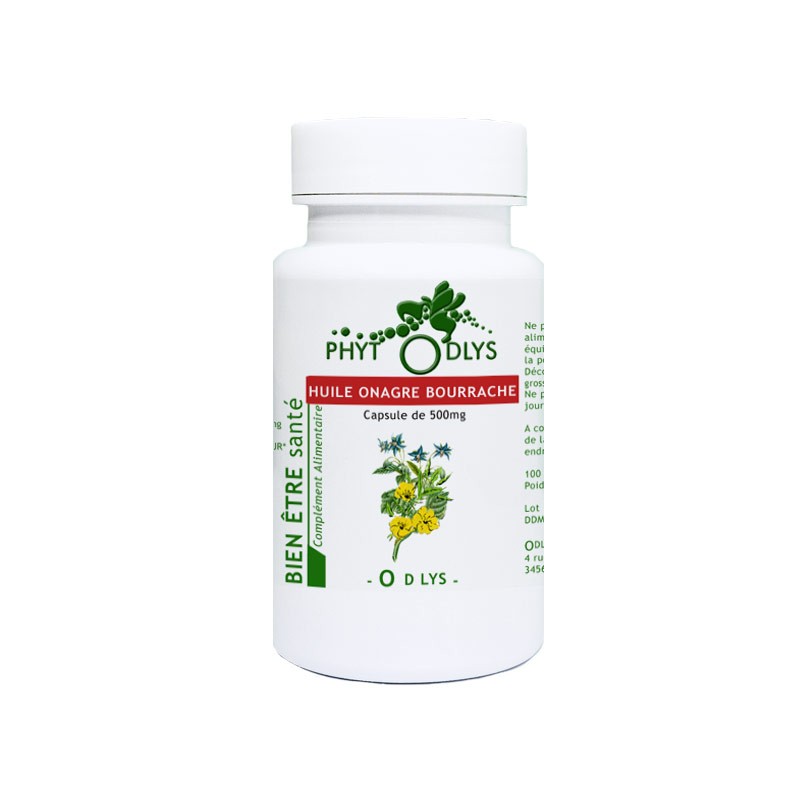 MGD HUILE D’ONAGRE +BOURRACHE PILLULIER 100 CAPSULES main image 0