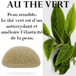 ÉPONGE KONJAC AU THÉ VERT