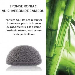 ÉPONGE KONJAC AU CHARBON DE...