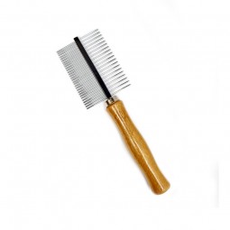 BROSSE ANIMAUX 2 CÔTÉS INOX...