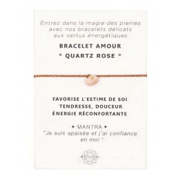 BRACELET AMOUR QUARTZ ROSE
