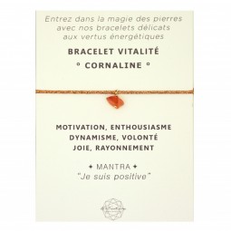 BRACELET VITALITÉ CORNALINE
