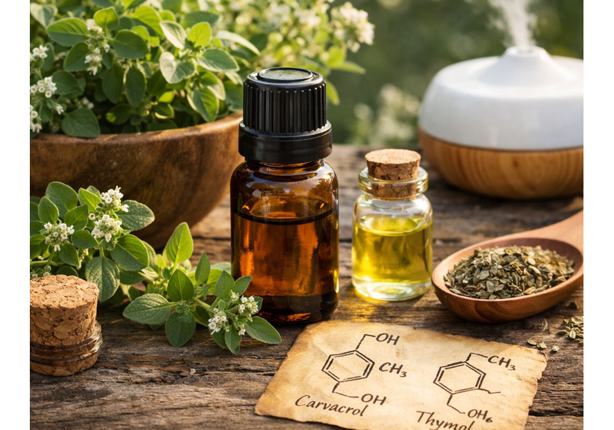 Huile essentielle d’origan : propriétés, biochimie et précautions